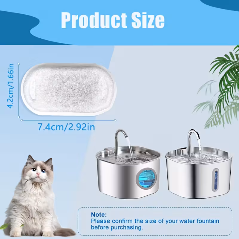 imenzije ovalnega filtra za mačjo fontano